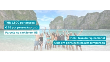 TailanDay em Phi Phi - Passeio em português e Maya Bay